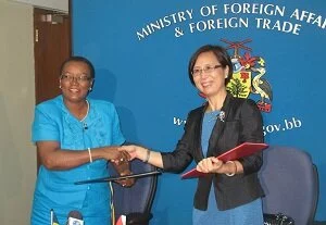 Barbados and China Visa agreement ceremony