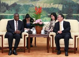 /Prime Minister Fruendel Stuart of Barbados in China