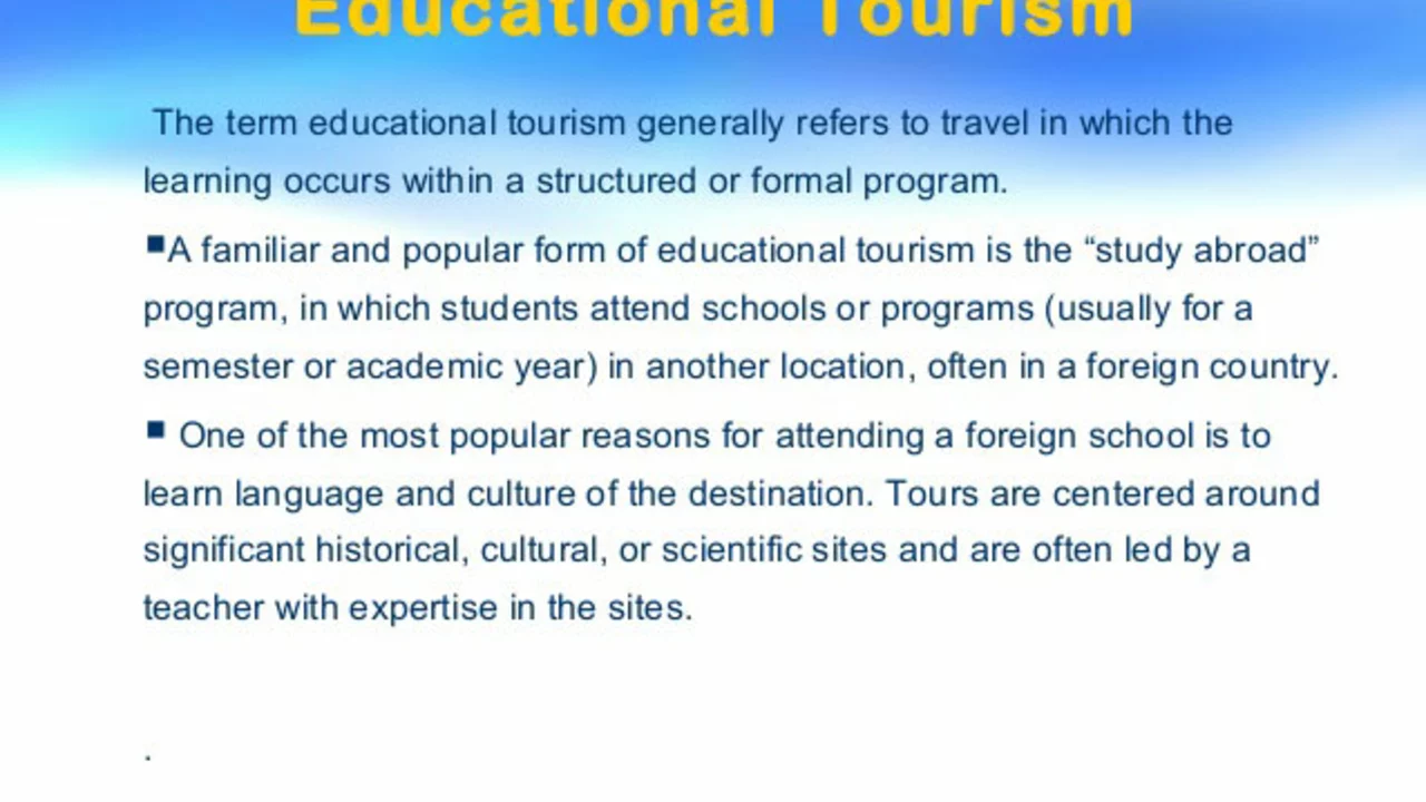 Where is the best place to study tourism management?